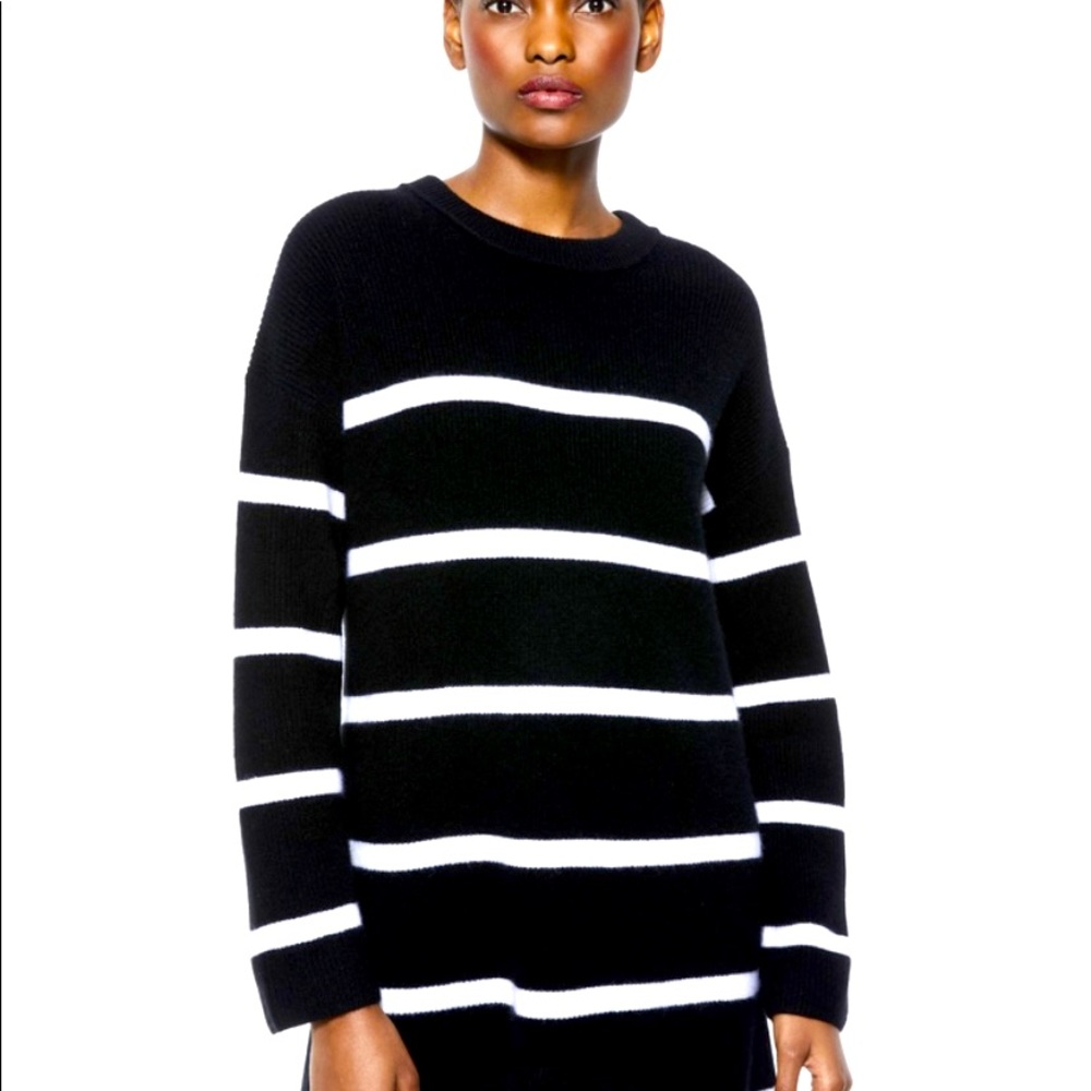 Alice + Olivia striped cashmere Lennie dress